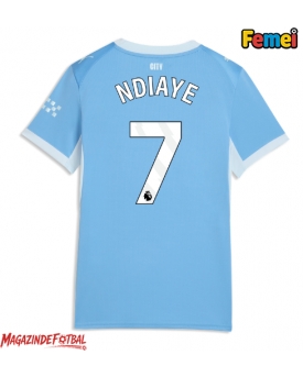 Manchester City Iliman Ndiaye #7 Tricou Fotbal Replică 2026-27 Femei Acasa